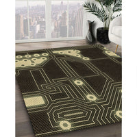 Patterned Brown Rug, pat3164brn