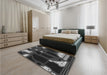 Patterned Gray Rug in a Bedroom, pat3164gry