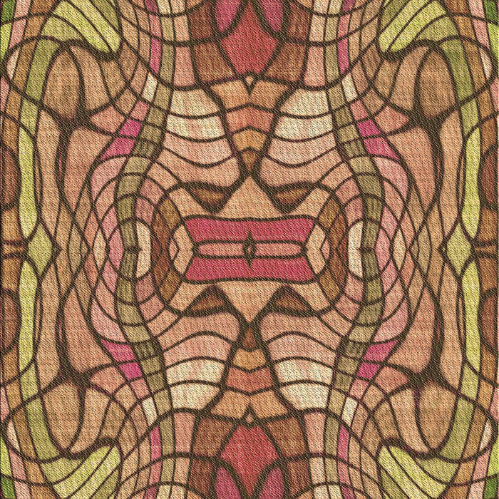 Patterned Golden Gold Rug, pat3165brn