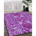 Machine Washable Transitional Purple Rug in a Family Room, wshpat3165pur