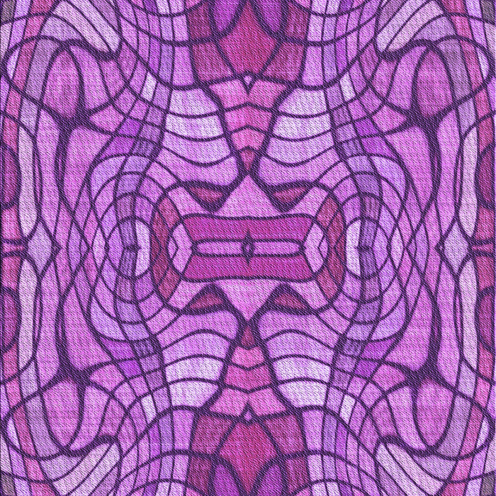 Machine Washable Transitional Purple Rug, wshpat3165pur