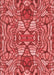 Machine Washable Transitional Red Rug, wshpat3165rd