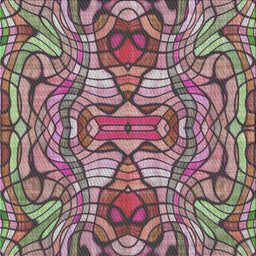 Square Patterned Maroon Purple Modern Rug, pat3165