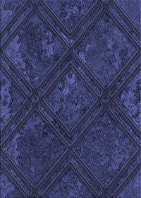 Machine Washable Transitional Night Blue Rug, wshpat3166blu