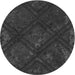 Square Machine Washable Transitional Charcoal Black Rug in a Living Room, wshpat3166gry