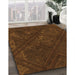 Machine Washable Transitional Mahogany Brown Rug in a Family Room, wshpat3166org