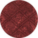 Square Machine Washable Transitional Red Rug in a Living Room, wshpat3166rd