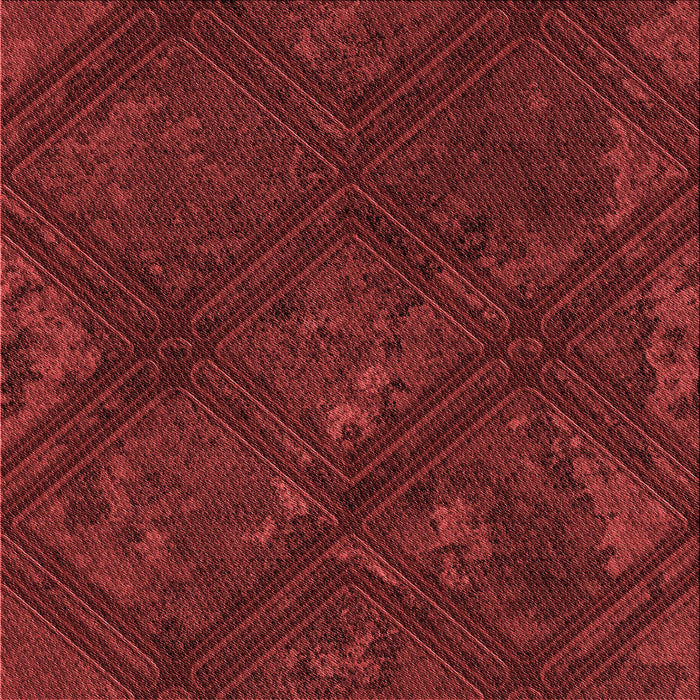 Round Patterned Red Rug, pat3166rd