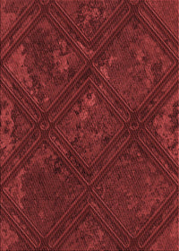 Machine Washable Transitional Red Rug, wshpat3166rd