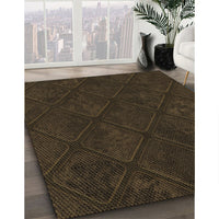 Patterned Midnight Gray Rug, pat3167brn