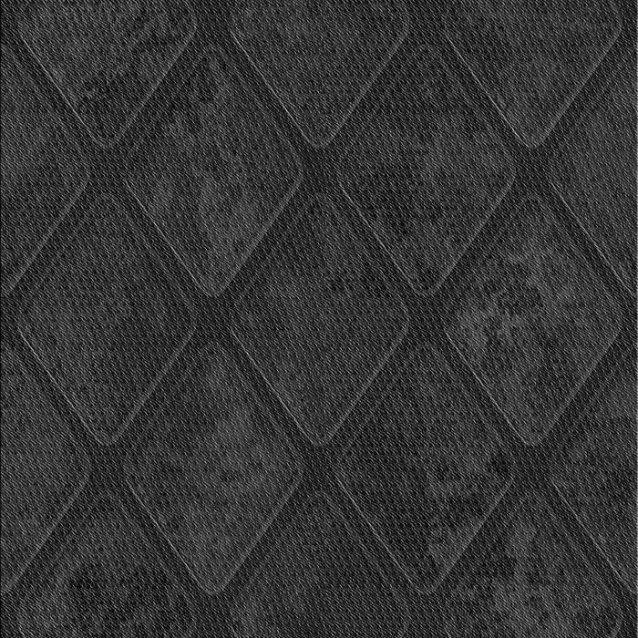 Machine Washable Transitional Midnight Gray Rug, wshpat3167gry