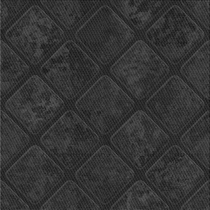 Round Patterned Midnight Gray Rug, pat3167gry