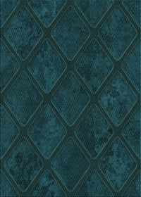 Machine Washable Transitional Teal Green Rug, wshpat3167lblu