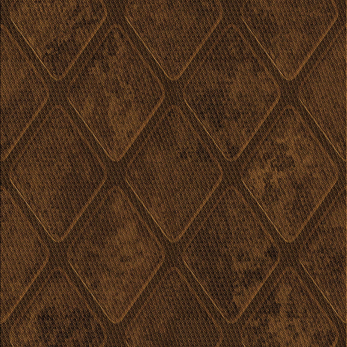 Patterned Saddle Brown Rug, pat3167org