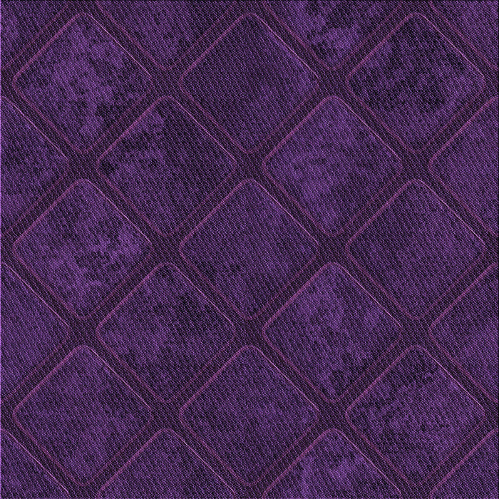 Round Machine Washable Transitional Dark Purple Rug, wshpat3167pur
