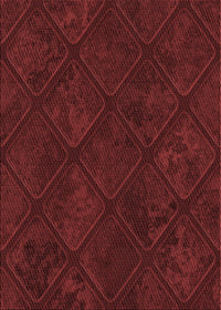 Machine Washable Transitional Red Rug, wshpat3167rd