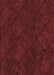 Machine Washable Transitional Red Rug, wshpat3167rd