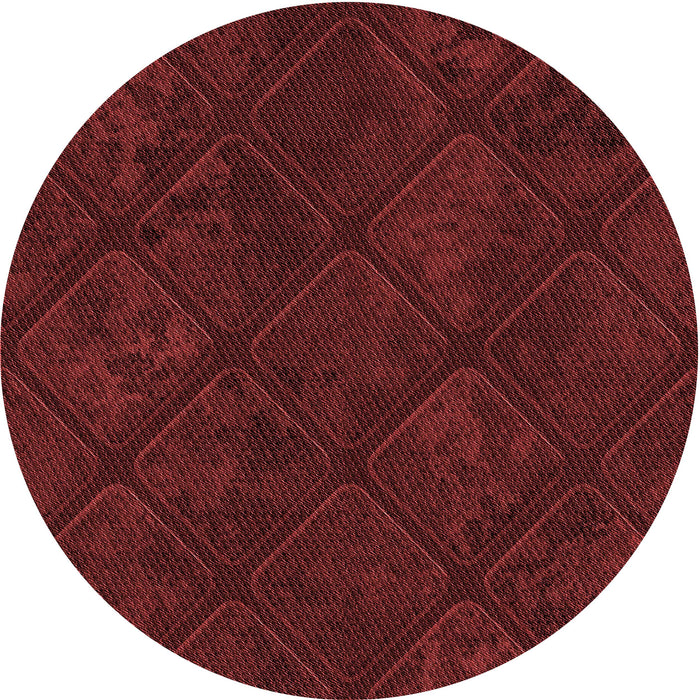 Square Machine Washable Transitional Red Rug in a Living Room, wshpat3167rd