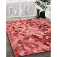 Patterned Red Rug, pat3168rd