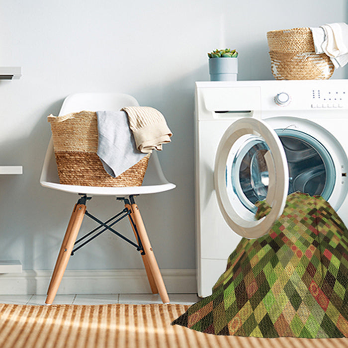 Machine Washable Transitional Dark Bronze Brown Rug in a Washing Machine, wshpat3169brn