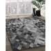 Machine Washable Transitional Gunmetal Gray Rug in a Family Room, wshpat3169gry