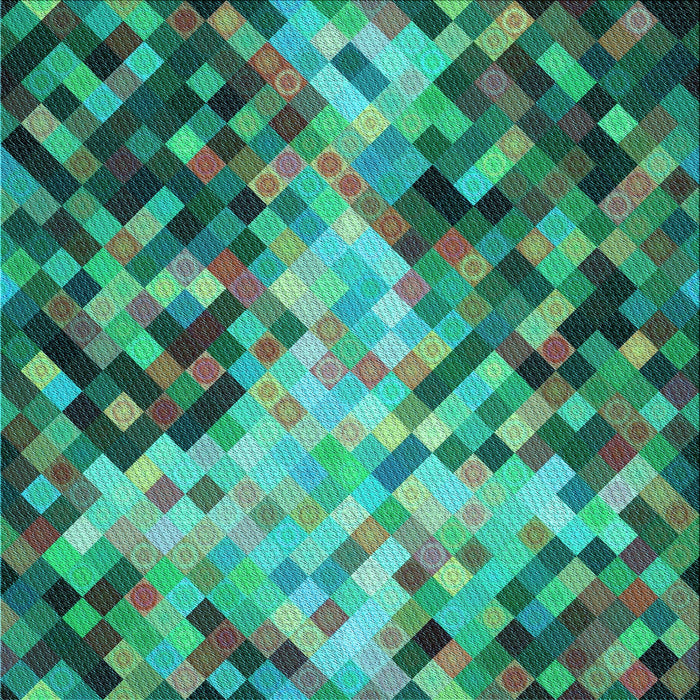 Round Machine Washable Transitional Deep-Sea Green Rug, wshpat3169lblu