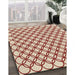 Machine Washable Transitional Red Rug in a Family Room, wshpat317brn