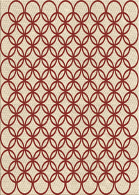 Machine Washable Transitional Red Rug, wshpat317brn