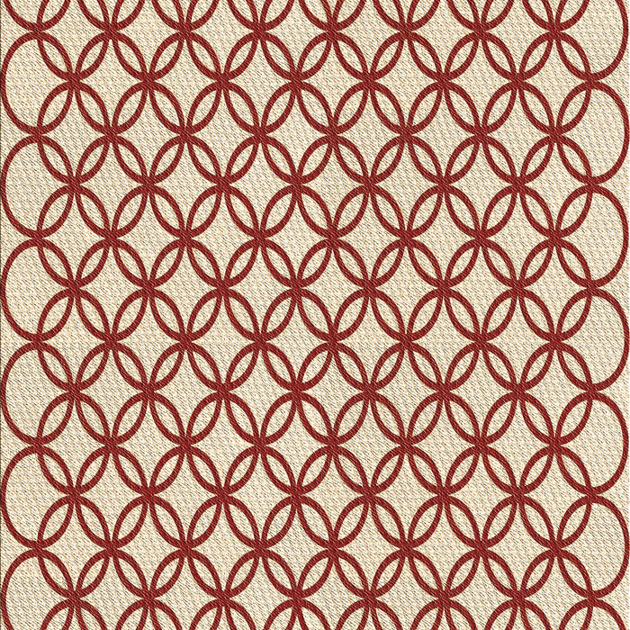 Machine Washable Transitional Red Rug, wshpat317brn