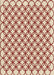 Patterned Red Rug, pat317brn