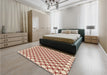 Patterned Red Rug in a Bedroom, pat317brn