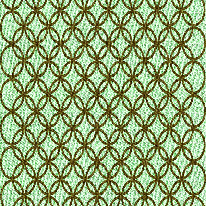 Patterned Fern Green Rug, pat317grn