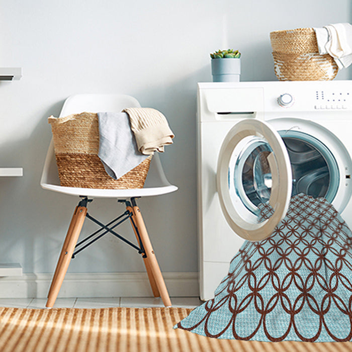 Machine Washable Transitional Puce Purple Rug in a Washing Machine, wshpat317lblu