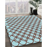 Patterned Puce Purple Rug, pat317lblu