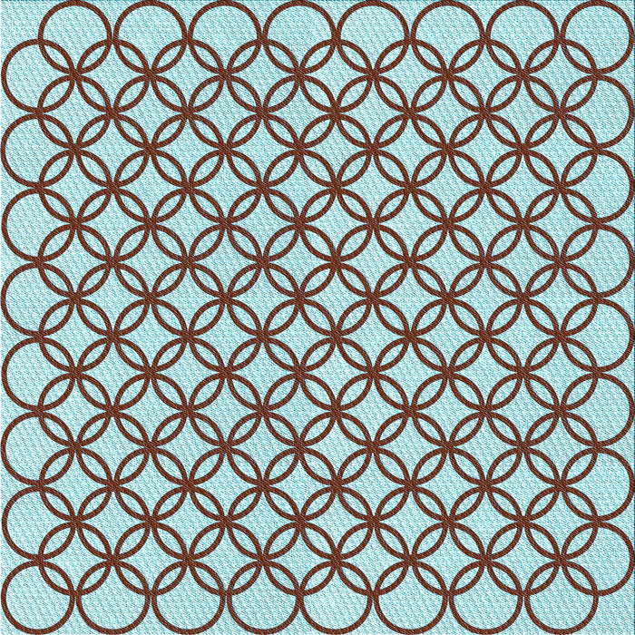 Round Patterned Puce Purple Rug, pat317lblu