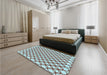 Patterned Puce Purple Rug in a Bedroom, pat317lblu