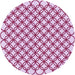 Square Patterned Pink Rug, pat317pur