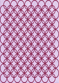 Machine Washable Transitional Pink Rug, wshpat317pur