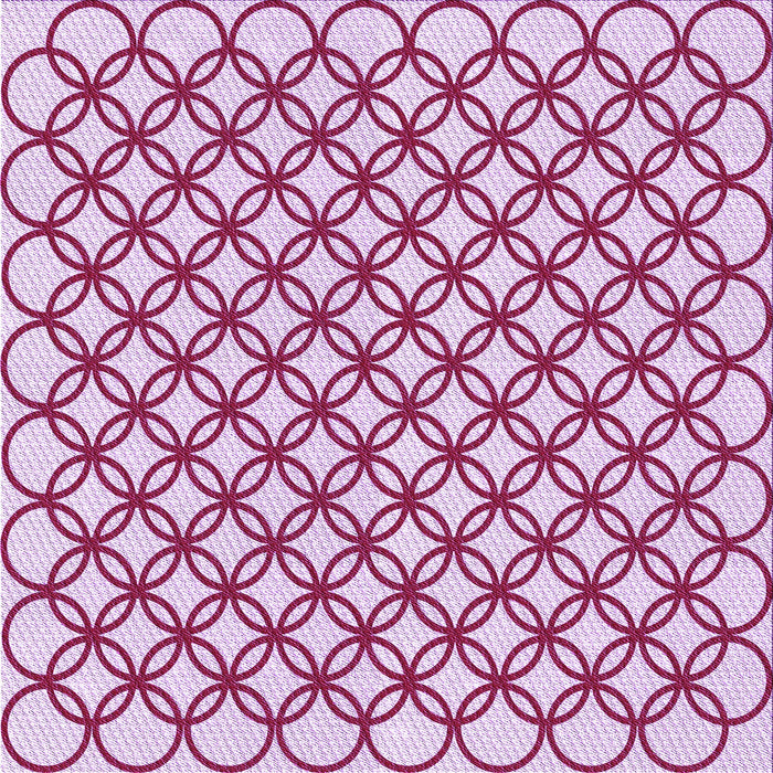 Round Patterned Pink Rug, pat317pur