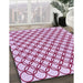 Patterned Pink Rug in Family Room, pat317pur