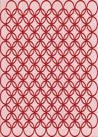 Machine Washable Transitional Light Red Pink Rug, wshpat317rd