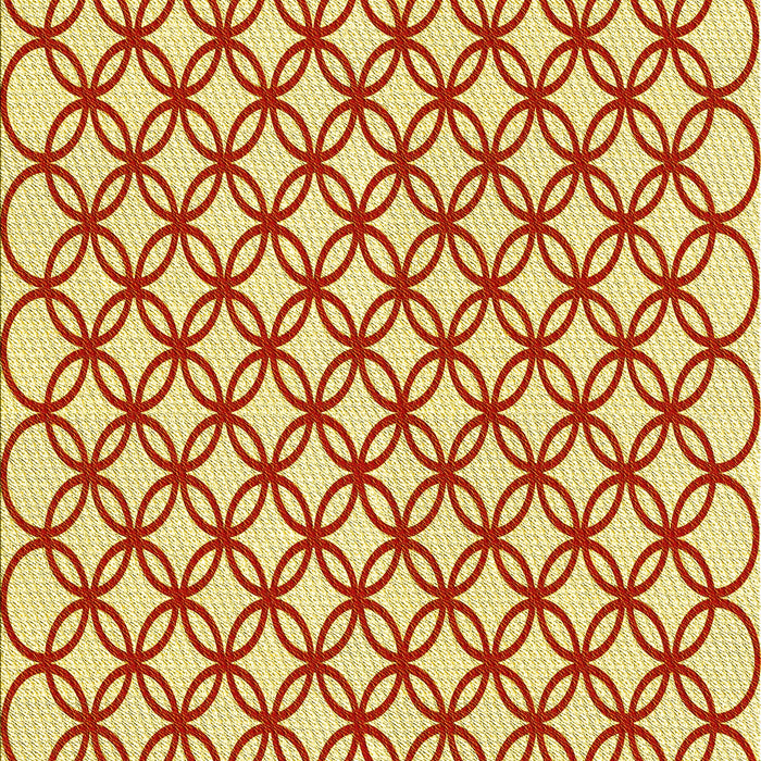 Patterned Orange Red Orange Rug, pat317yw