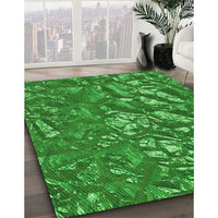 Patterned Green Rug, pat3170grn