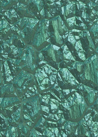 Machine Washable Transitional Deep-Sea Green Rug, wshpat3170lblu