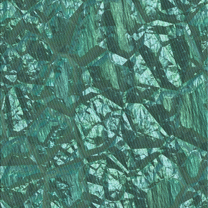 Machine Washable Transitional Deep-Sea Green Rug, wshpat3170lblu