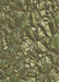 Machine Washable Transitional Brass Green Rug, wshpat3170