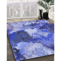 Patterned Blue Rug, pat3171blu