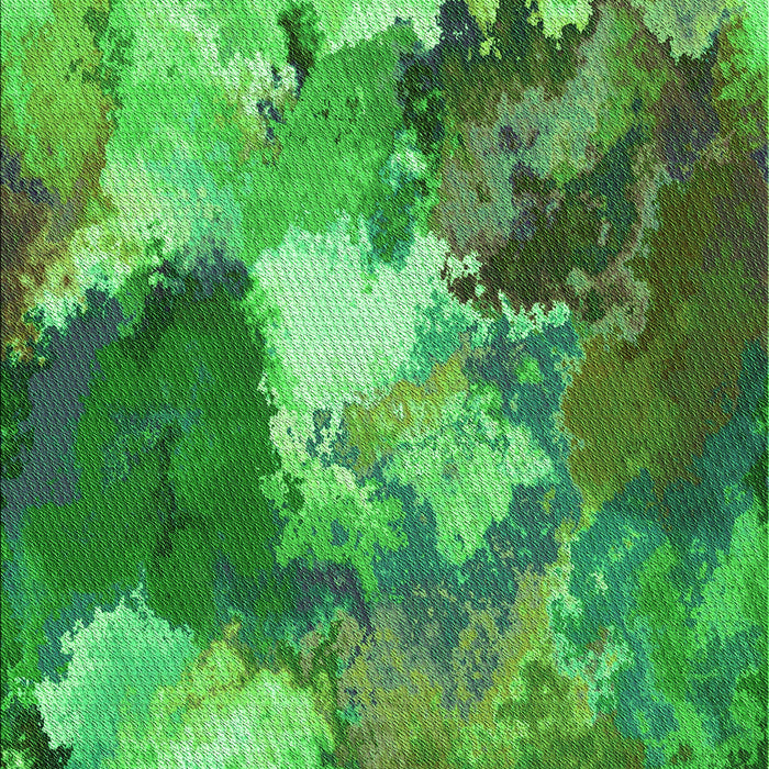 Machine Washable Transitional Forest Green Rug, wshpat3171grn