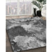 Machine Washable Transitional Dark Gray Rug in a Family Room, wshpat3171gry