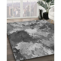 Patterned Dark Gray Rug, pat3171gry